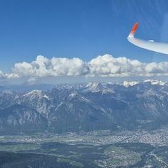 Flugwegposition um 13:53:21: Aufgenommen in der Nähe von Mieders, Österreich in 3451 Meter