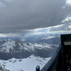 Verortung via Georeferenzierung der Kamera: Aufgenommen in der Nähe von Prättigau/Davos, Schweiz in 3400 Meter