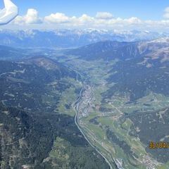 Flugwegposition um 12:19:02: Aufgenommen in der Nähe von Prättigau/Davos, Schweiz in 3338 Meter