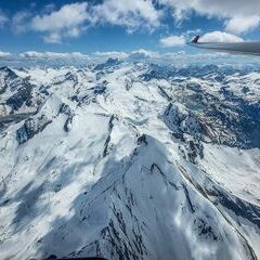 Flugwegposition um 12:47:53: Aufgenommen in der Nähe von Niedernsill, 5722, Österreich in 3488 Meter