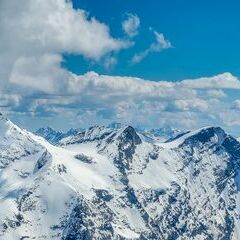 Flugwegposition um 12:49:44: Aufgenommen in der Nähe von Kaprun, 5710 Kaprun, Österreich in 3381 Meter