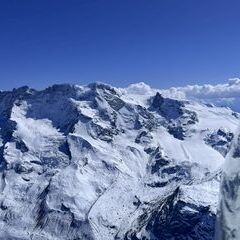 Verortung via Georeferenzierung der Kamera: Aufgenommen in der Nähe von Visp, Schweiz in 3900 Meter