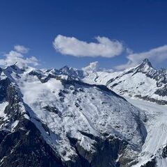 Verortung via Georeferenzierung der Kamera: Aufgenommen in der Nähe von Goms, Schweiz in 3500 Meter