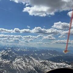 Flugwegposition um 13:56:41: Aufgenommen in der Nähe von Schladming, Österreich in 2674 Meter