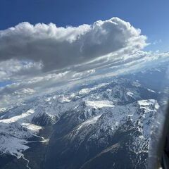 Flugwegposition um 16:19:45: Aufgenommen in der Nähe von Nauders, Österreich in 3642 Meter