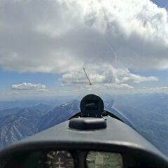 Flugwegposition um 09:27:18: Aufgenommen in der Nähe von St. Pankraz, Österreich in 2350 Meter