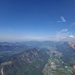 Flugwegposition um 14:07:46: Aufgenommen in der Nähe von Langkampfen, Österreich in 2369 Meter