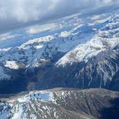 Flugwegposition um 15:03:02: Aufgenommen in der Nähe von Nauders, Österreich in 3869 Meter
