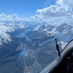 Flugwegposition um 13:32:31: Aufgenommen in der Nähe von Maloja, Schweiz in 3635 Meter