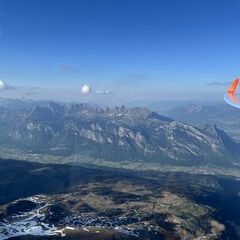Verortung via Georeferenzierung der Kamera: Aufgenommen in der Nähe von Sarganserland, Schweiz in 3000 Meter
