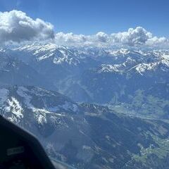 Flugwegposition um 11:54:09: Aufgenommen in der Nähe von Gerlosberg, Österreich in 3388 Meter