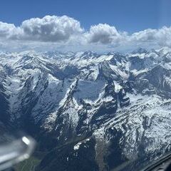 Flugwegposition um 11:54:12: Aufgenommen in der Nähe von Gerlosberg, Österreich in 3373 Meter