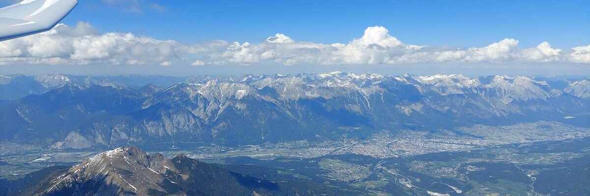 Flugwegposition um 13:11:23: Aufgenommen in der Nähe von Fulpmes, Österreich in 3361 Meter
