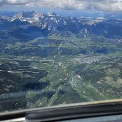 Flugwegposition um 12:31:38: Aufgenommen in der Nähe von Schladming, Österreich in 3451 Meter