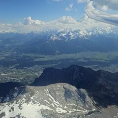 Flugwegposition um 14:56:25: Aufgenommen in der Nähe von Zirl, Österreich in 2834 Meter