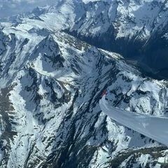 Flugwegposition um 14:57:30: Aufgenommen in der Nähe von Bramberg am Wildkogel, Österreich in 3304 Meter