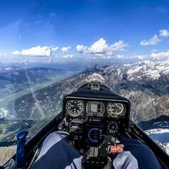 Flugwegposition um 15:20:07: Aufgenommen in der Nähe von Mittersill, Österreich in 3255 Meter