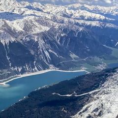 Flugwegposition um 14:02:11: Aufgenommen in der Nähe von 39027 Graun im Vinschgau, Autonome Provinz Bozen - Südtirol, Italien in 3914 Meter