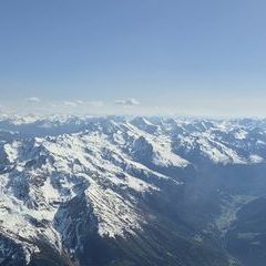 Flugwegposition um 14:58:48: Aufgenommen in der Nähe von Stanz bei Landeck, Österreich in 3810 Meter
