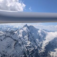 Flugwegposition um 14:30:17: Aufgenommen in der Nähe von Heiligenblut am Großglockner, 9844, Österreich in 3522 Meter