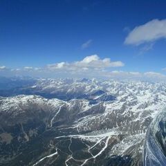 Flugwegposition um 12:34:19: Aufgenommen in der Nähe von Gschnitz, Österreich in 3463 Meter