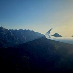 Flugwegposition um 17:01:57: Aufgenommen in der Nähe von Schwendt, 6385, Österreich in 1433 Meter