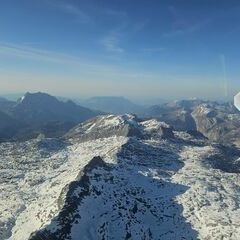 Flugwegposition um 16:27:31: Aufgenommen in der Nähe von Maria Alm am Steinernen Meer, 5761, Österreich in 3044 Meter