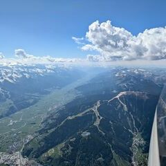 Flugwegposition um 13:05:41: Aufgenommen in der Nähe von Zell am See, 5700 Zell am See, Österreich in 3162 Meter