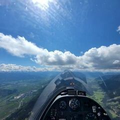 Flugwegposition um 12:16:27: Aufgenommen in der Nähe von Wörschach, 8942, Österreich in 1924 Meter