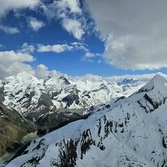 Flugwegposition um 13:23:01: Aufgenommen in der Nähe von Kaprun, 5710 Kaprun, Österreich in 2949 Meter