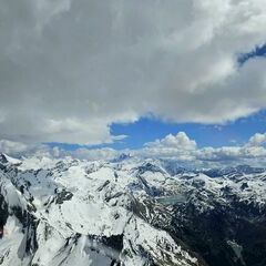 Flugwegposition um 13:21:28: Aufgenommen in der Nähe von Niedernsill, 5722, Österreich in 3055 Meter