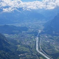 Flugwegposition um 13:12:54: Aufgenommen in der Nähe von Triesenberg, 9497, Liechtenstein