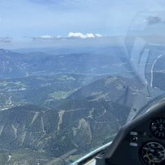 Flugwegposition um 08:46:28: Aufgenommen in der Nähe von Spital am Semmering, Österreich in 2350 Meter