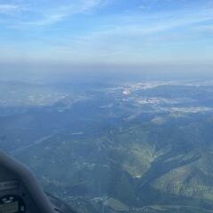 Flugwegposition um 17:19:57: Aufgenommen in der Nähe von Gemeinde Deutschfeistritz, Österreich in 2127 Meter